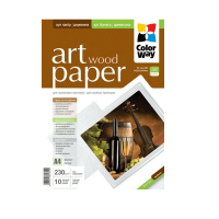 Фотопапір ColorWay A4 ART 230г/м, glossy wood, 10sh, OEM (PGA230010WA4_OEM)