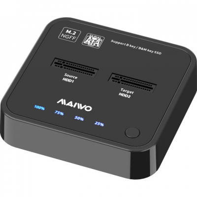 Docking station Maiwo 2*SATA M.2 SSD Key B/B+M USB 3.1 Gen1 Type-C (K3016SG1)