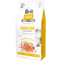 Dry food for cats Brit Care Cat GF Haircare Healthy and Shiny Coat 7 kg (8595602540877)