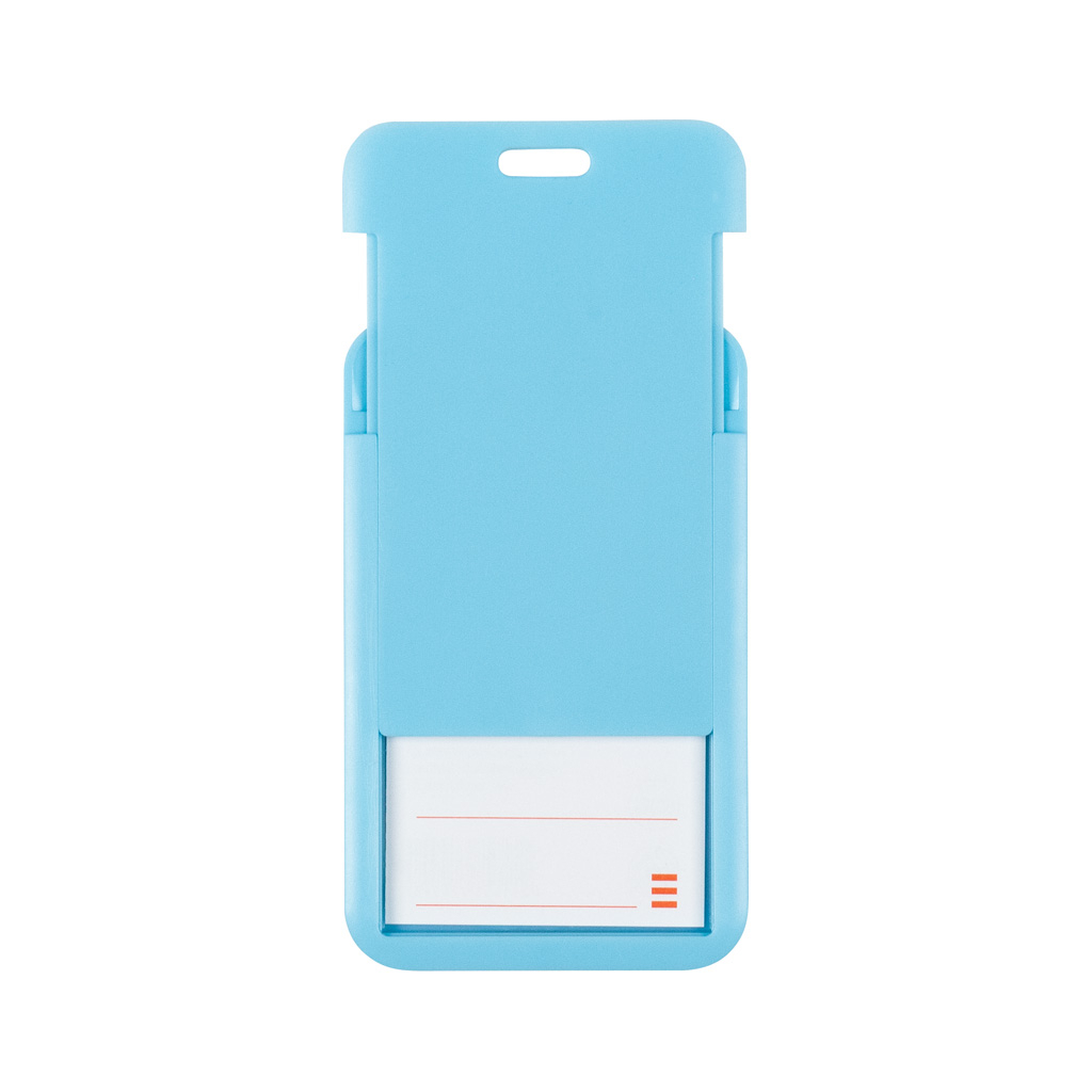 Бейдж Axent слайдер вертикальний, 54х85мм , блакитний (4500V-22-A)