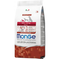 Dry food for dogs Monge Dog Mini Adult with the taste of lamb 800 g (8009470011532)