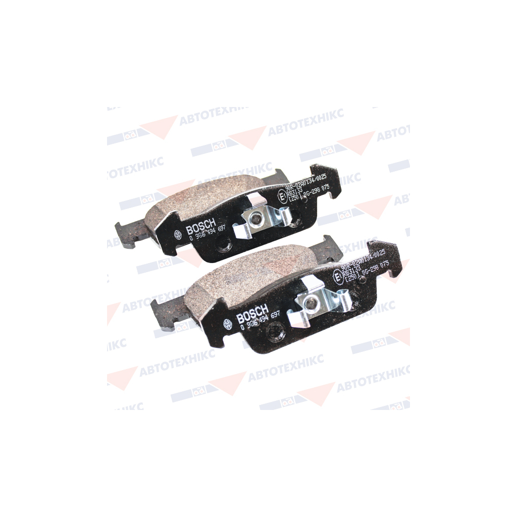 Гальмівні колодки Bosch 0 986 494 697 Гальмівні колодки Bosch 0 986 494 697
