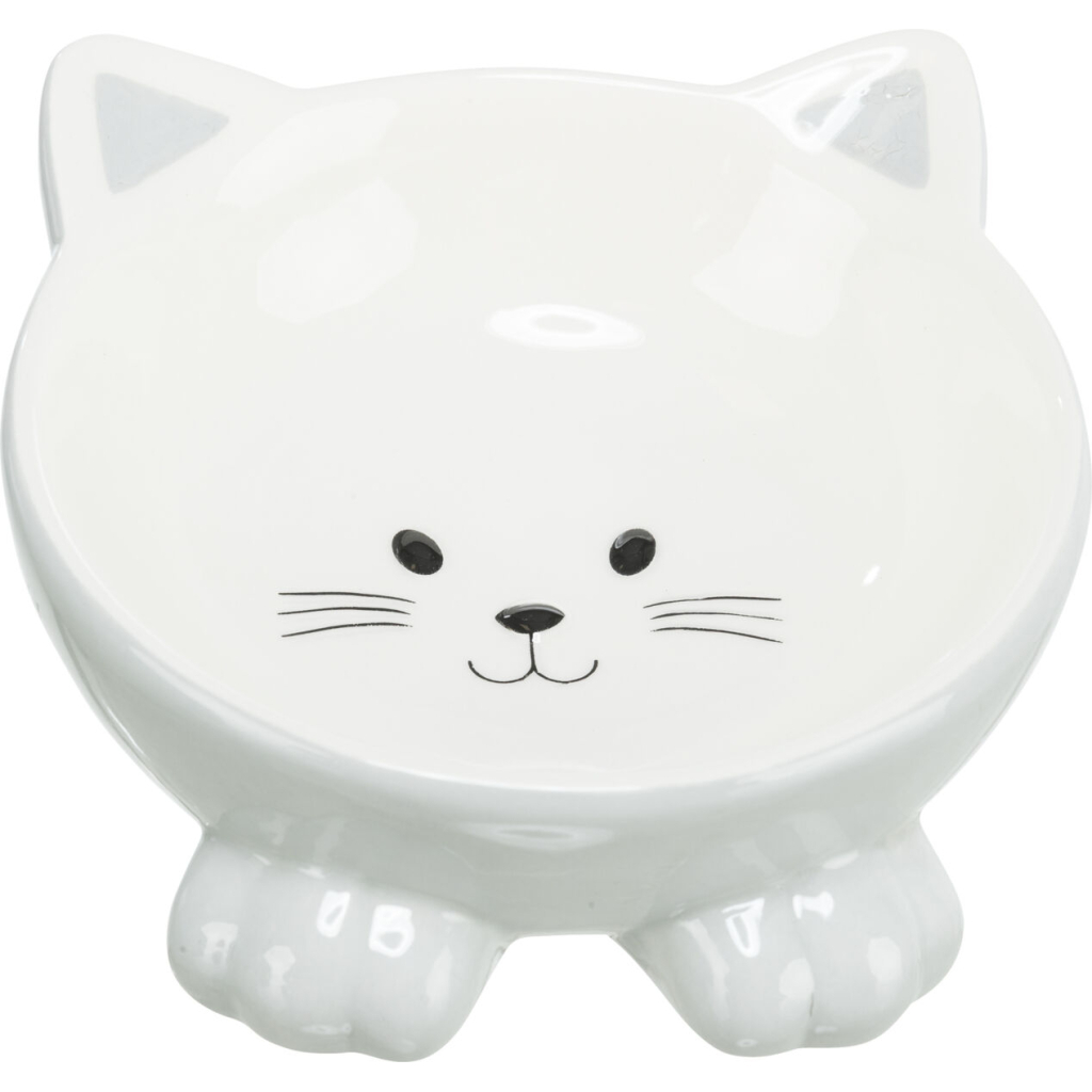 Посуд для котів Trixie Миска керамічна у вигляді котика150 мл/14 см (кольори в асортименті) (4011905248073)