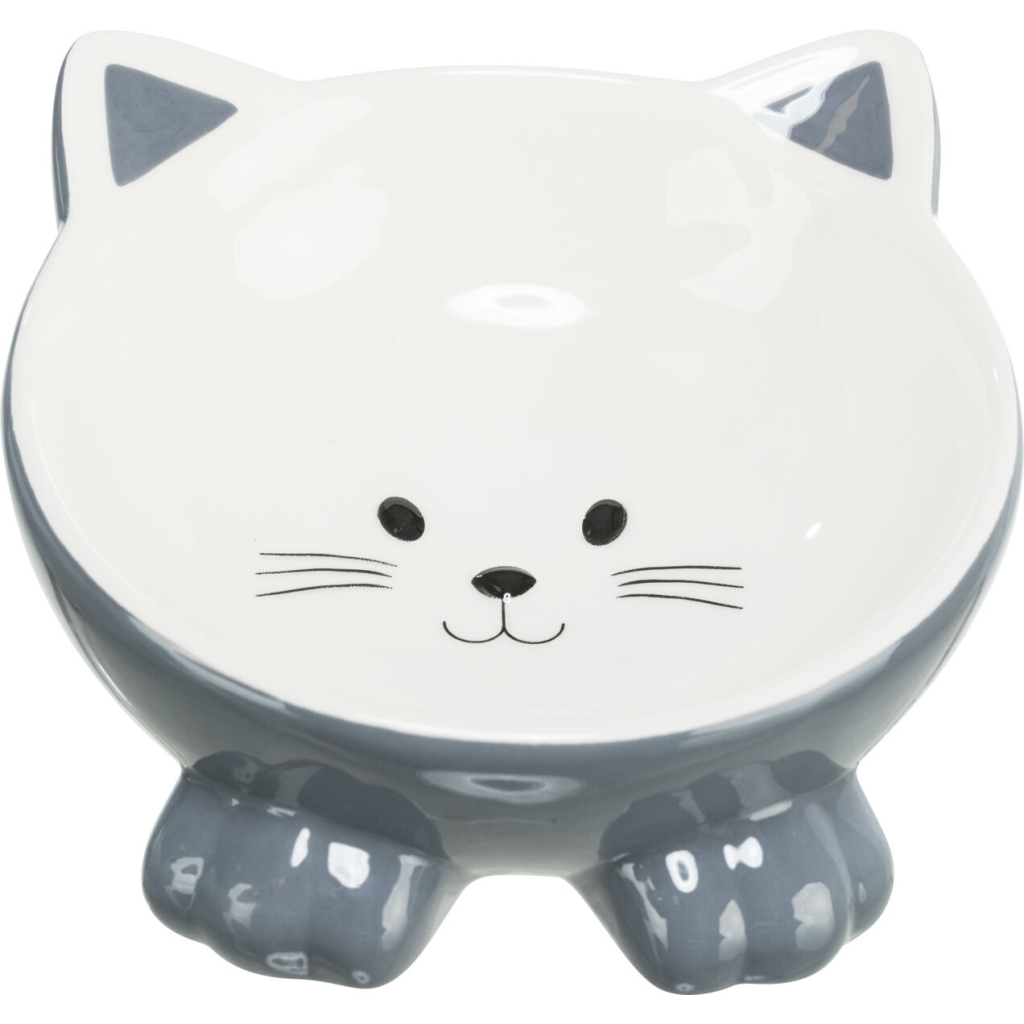 Посуд для котів Trixie Миска керамічна у вигляді котика150 мл/14 см (кольори в асортименті) (4011905248073)