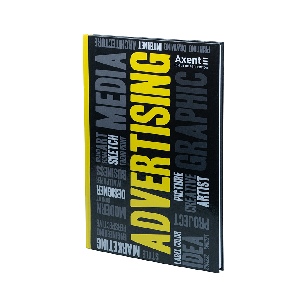 Канцелярська книга Axent Colors А4, 80 аркушів, клітинка, жовта (8421-06-A)