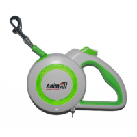 Leash for dogs AnimAll Reflector MS7110-5M M up to 25 kg 5 m (green-white) (4820224500515)