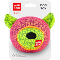 Іграшка для собак WAUDOG Fun Ведмедик 12х11 см рожева (62057)