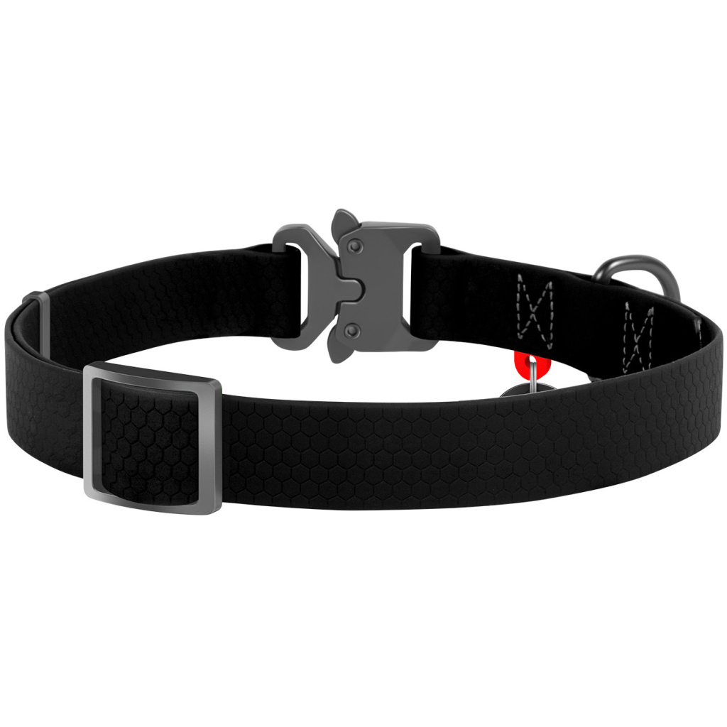 Нашийник для тварин WAUDOG Waterproof з QR паспортом M Ш 20 мм Д 24-40 см(чорний) (27931)