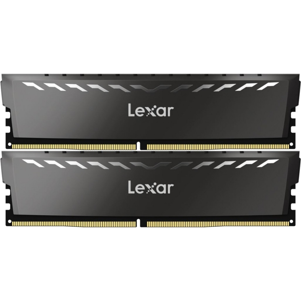 Модуль пам'яті для комп'ютера DDR4 32GB (2x16GB) 3200 MHz THOR Lexar (LD4BU016G-R3200GDXG) Модуль пам'яті для комп'ютера DDR4 32GB (2x16GB) 3200 MHz THOR Lexar (LD4BU016G-R3200GDXG)