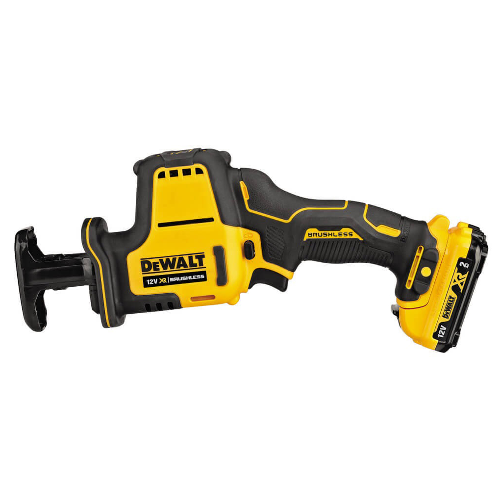 Шабельна пила DeWALT 10.8/12В XR Li-lon, безщіткова, 2 АКБ, ЗУ, кейс TSTAK (DCS312D2) Шабельна пила DeWALT 10.8/12В XR Li-lon, безщіткова, 2 АКБ, ЗУ, кейс TSTAK (DCS312D2)