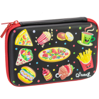 Cool For School pencil case 1 compartment with an organizer black (QT-5667-Black)