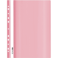 Economix A4 quick-stitch folder with perforation, texture "gloss", pastel pink (E31510-89)