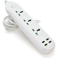 Network power filter Voltronic TV-T16mini, 3-way, 4*USB White (TV-T16mini-White)