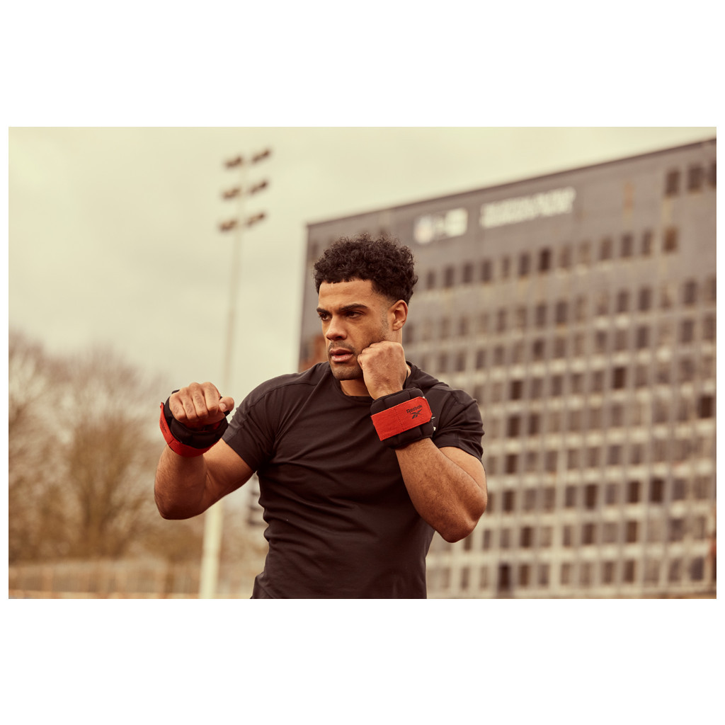 Обважнювач Reebok Flexlock Wrist Weights чорний, червоний RAWT-11261 1.0 кг (885652017190)