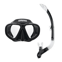 Набір для плавання Arena Premium Snorkeling Set JR 002019-505 маска і трубка чорний Діт OSFM (3468336174371)