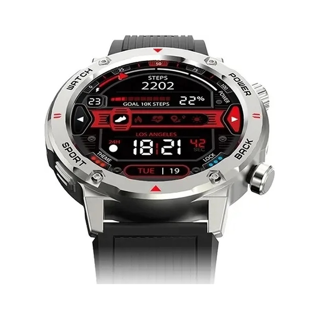 Смарт-годинник iMiki D2 Silver Silicone Strap
