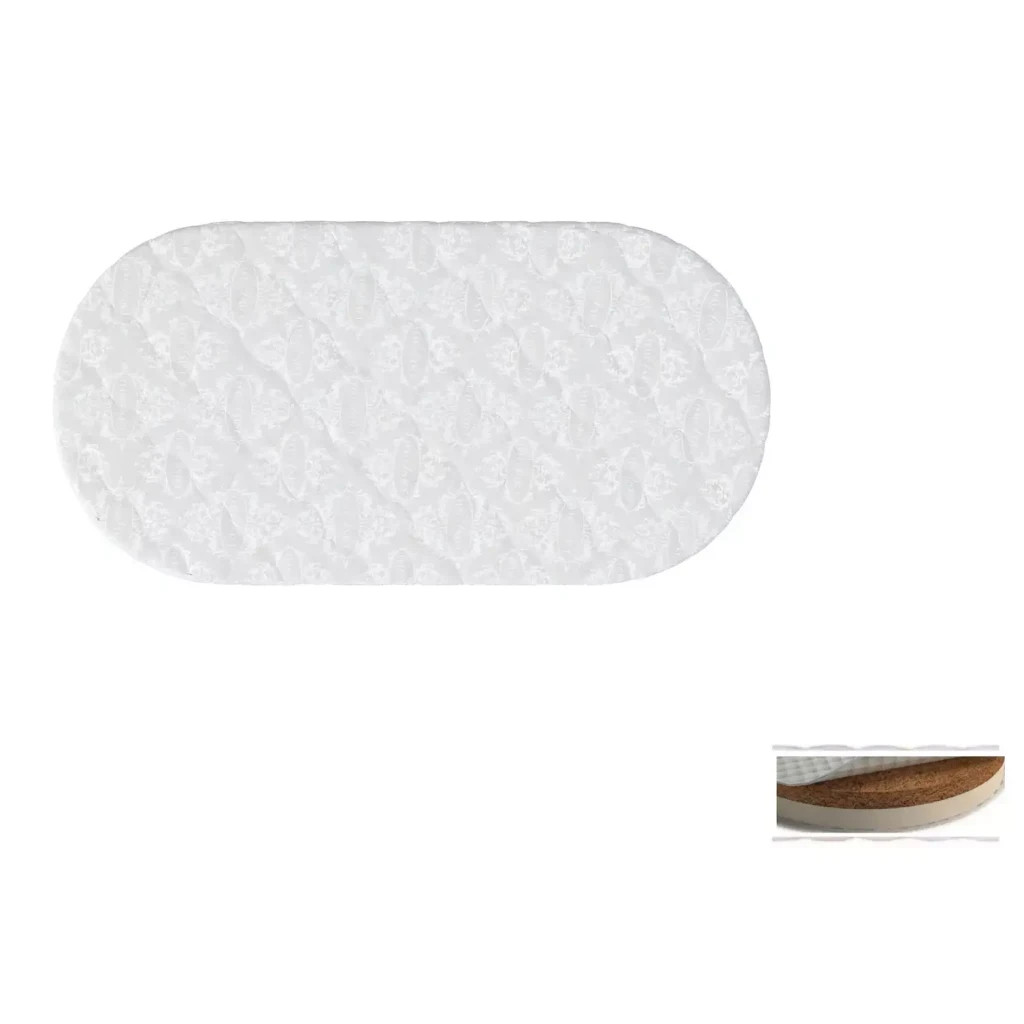 Матрац для дитячого ліжечка Ingvart Smart Bed Oval кокос+латекс, 60х120 см (2100087000004)