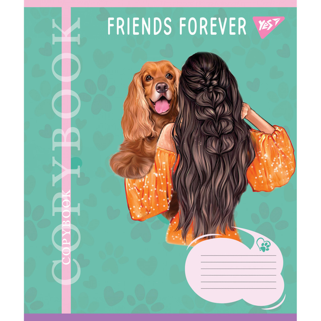 Зошит Yes Friends forever 36 аркушів клітинка (767063)