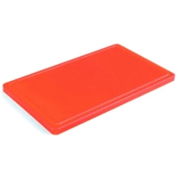 Cutting board FoREST Resto line 500 x 400 x 20 mm with a groove red (460154)