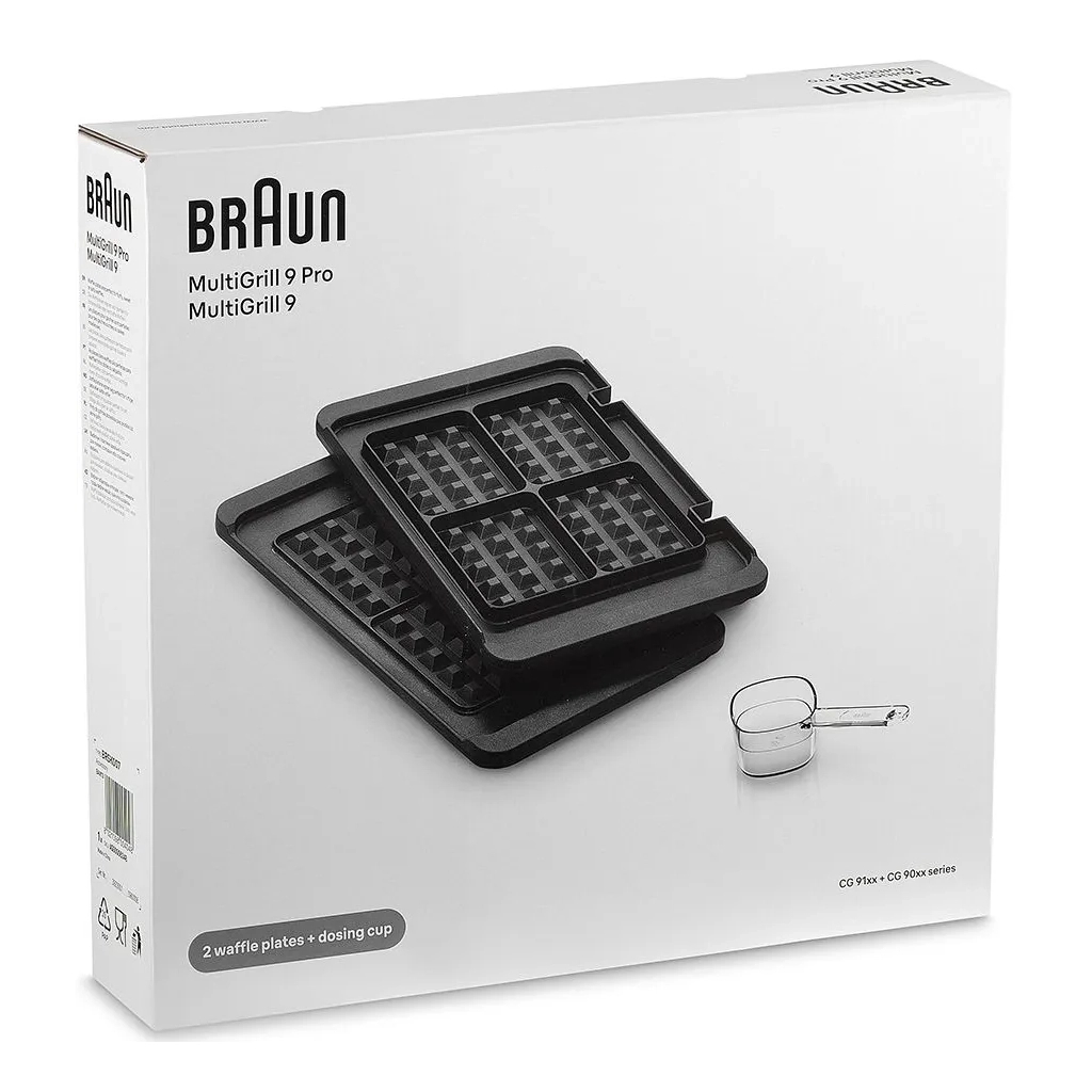 Пластина для електрогрилю Braun BRSK007 (MultiGrill 9) Комплект пластин для вафель (BRSK007)