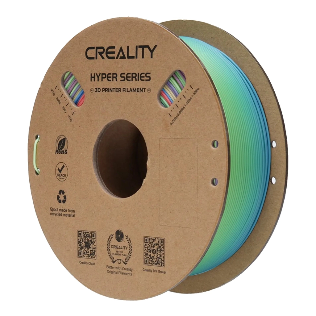 Пластик для 3D-принтера Creality PLA Hyper 1кг, 1.75мм, rainbow short, wild flower (3301010425)