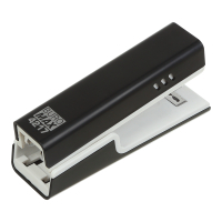 Stapler Buromax plastic, 20 sheets, (staples #24; 26), 129.6 x 38.9 x 59.2 mm, black (BM.4217-01)