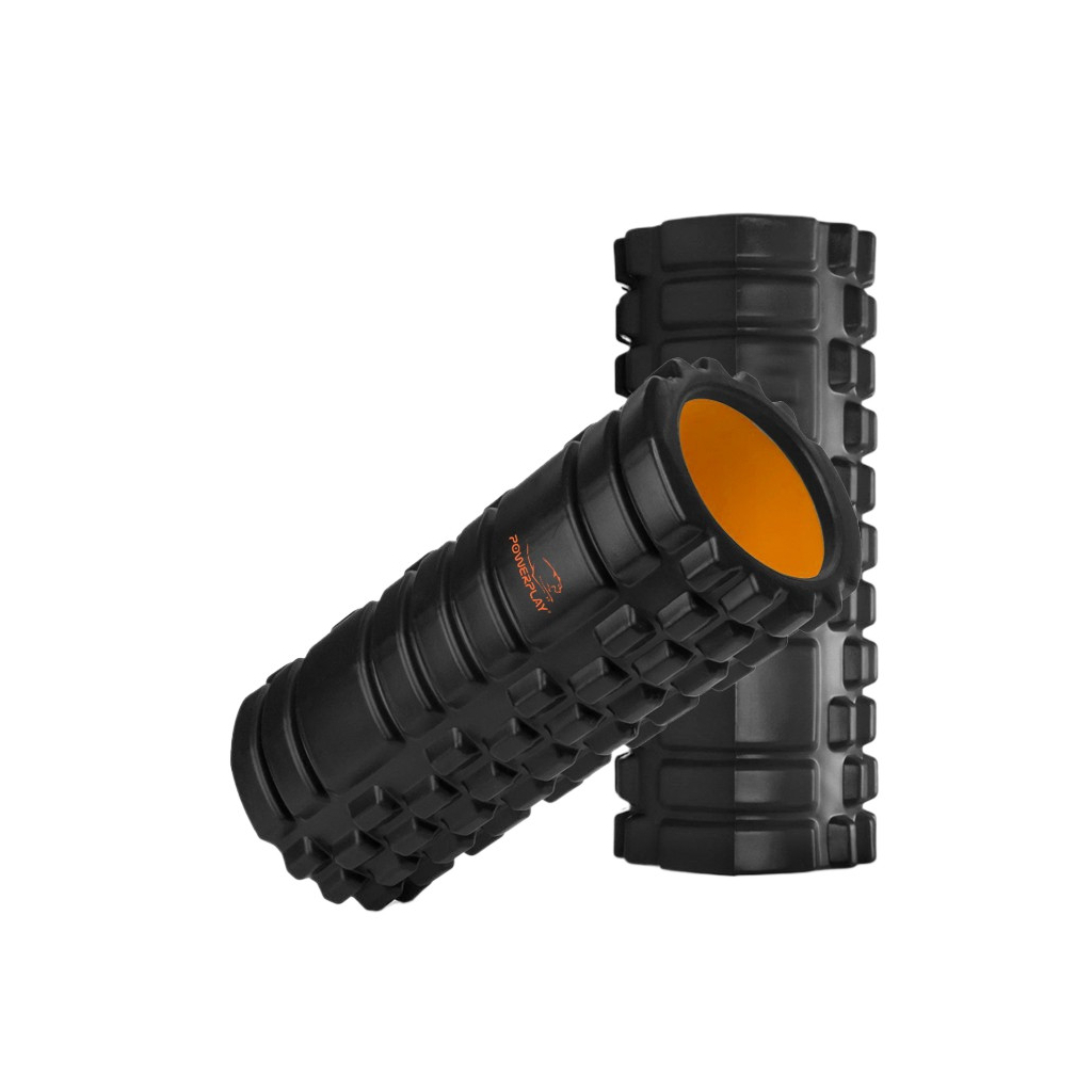 Масажний ролик PowerPlay 4025 Massage Roller 33x14см Чорний (PP_4025_Black)