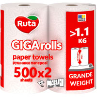 Paper towels Ruta Giga Rolls 2 layers 2 rolls (4820202895848)
