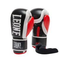Leone GN333 Logo WACS Black Boxing Gloves 16oz (GN333_Black_16oz)