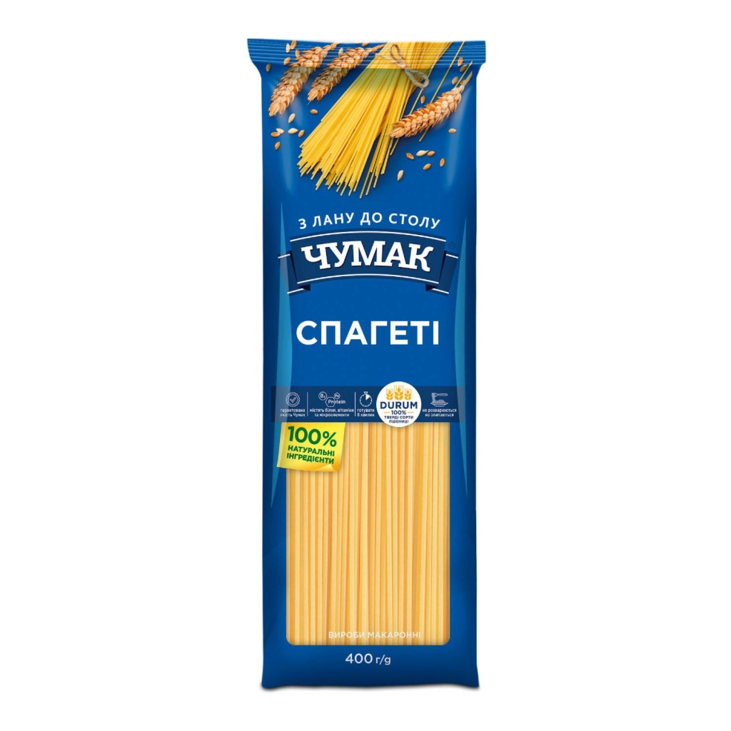 Макарони Чумак Спагеті 400 г (4820156768731)