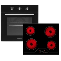 Комплект вбудованої техніки GRANADO GEO 62-0200 black + GVH 624
