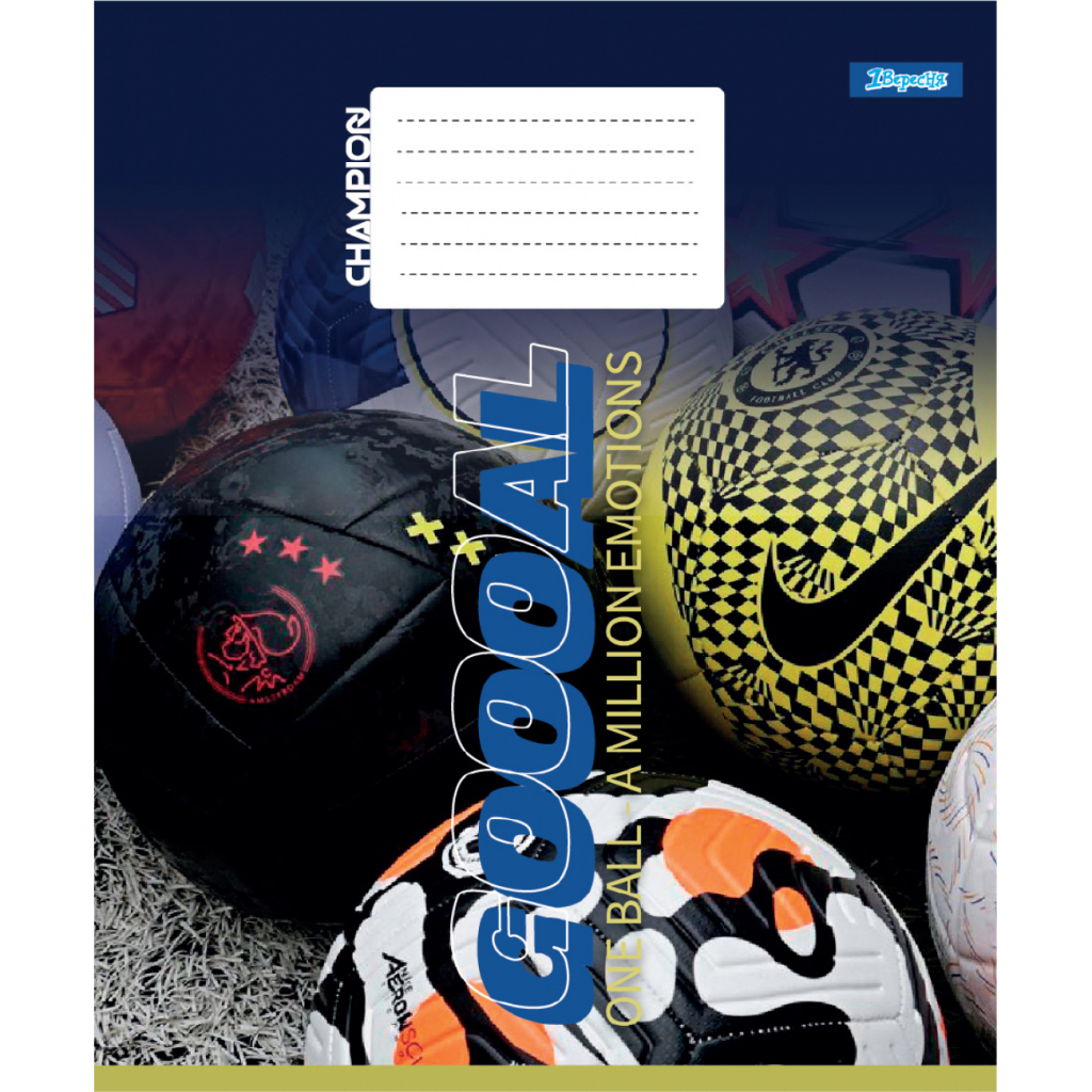 Зошит 1 вересня A million emotions А5 12 аркушів лінія (768096)