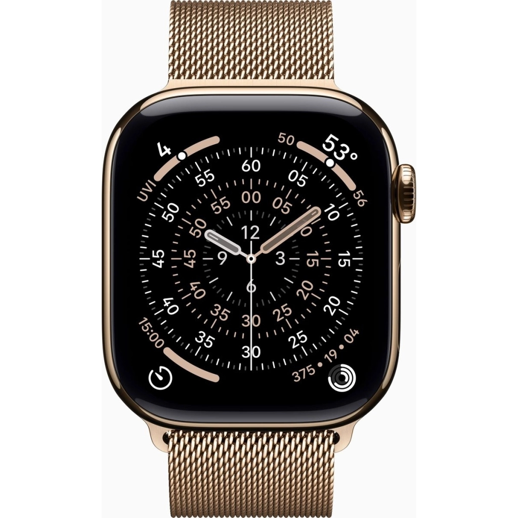 Смарт-годинник Apple Watch Series 11 GPS + Cellular 42mm Gold Titanium Case with Gold Milanese Loop (MF8Y4RK/A) Смарт-годинник Apple Watch Series 11 GPS + Cellular 42mm Gold Titanium Case with Gold Milanese Loop (MF8Y4RK/A)
