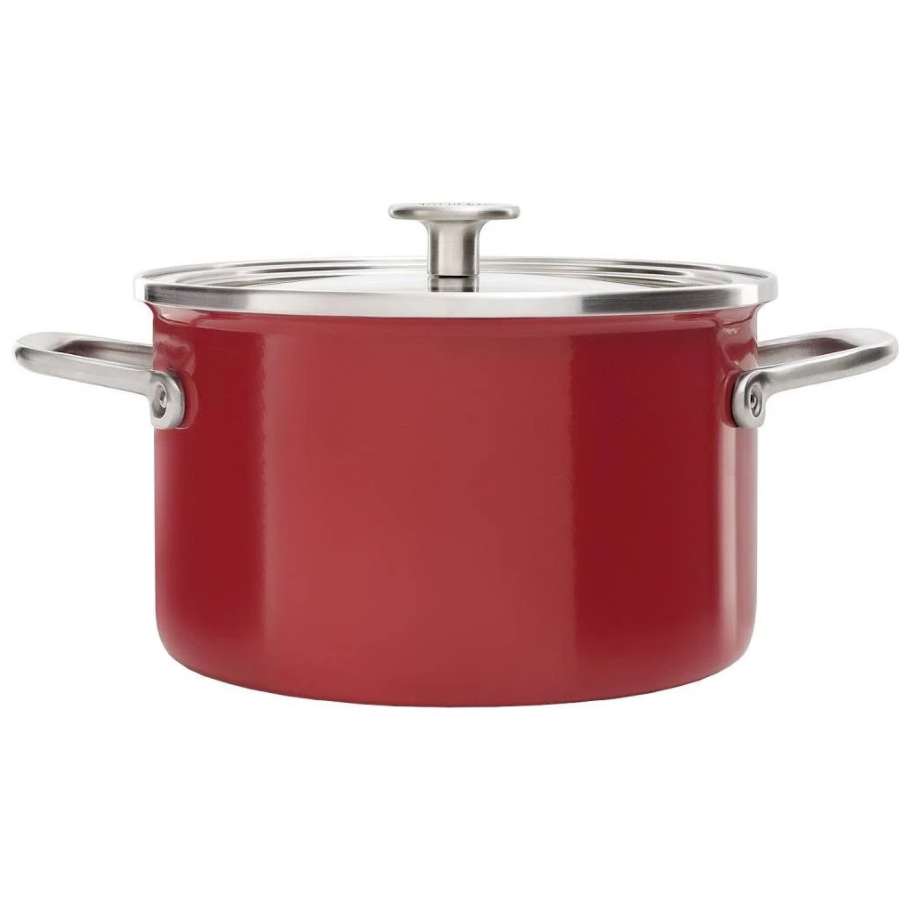 Каструля KitchenAid Steel Core 20 см 3,7 л червоний (CC003267-001) Каструля KitchenAid Steel Core 20 см 3,7 л червоний (CC003267-001)