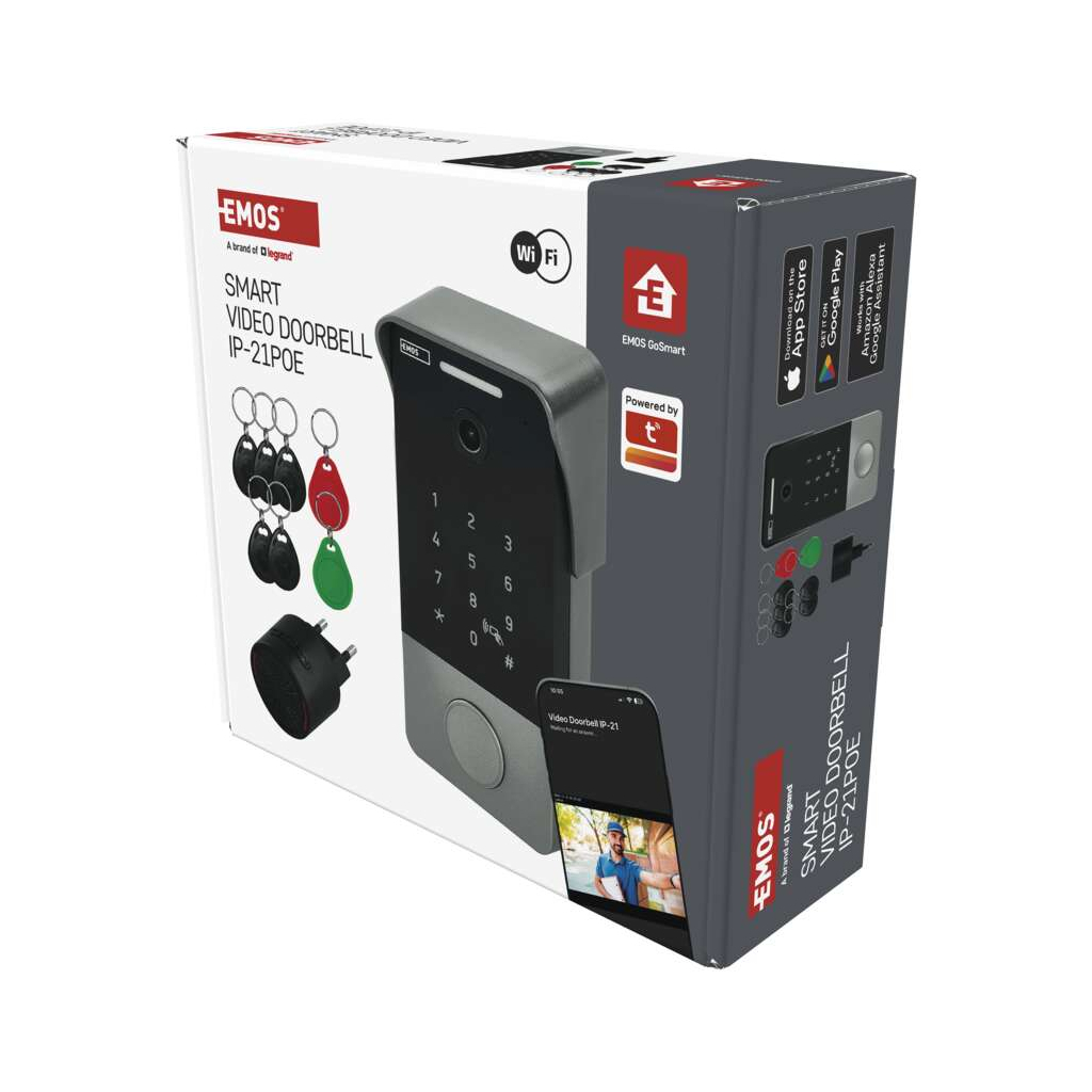 Дверний дзвінок EMOS H4034 IP-21PoE Wi-Fi (H4034)