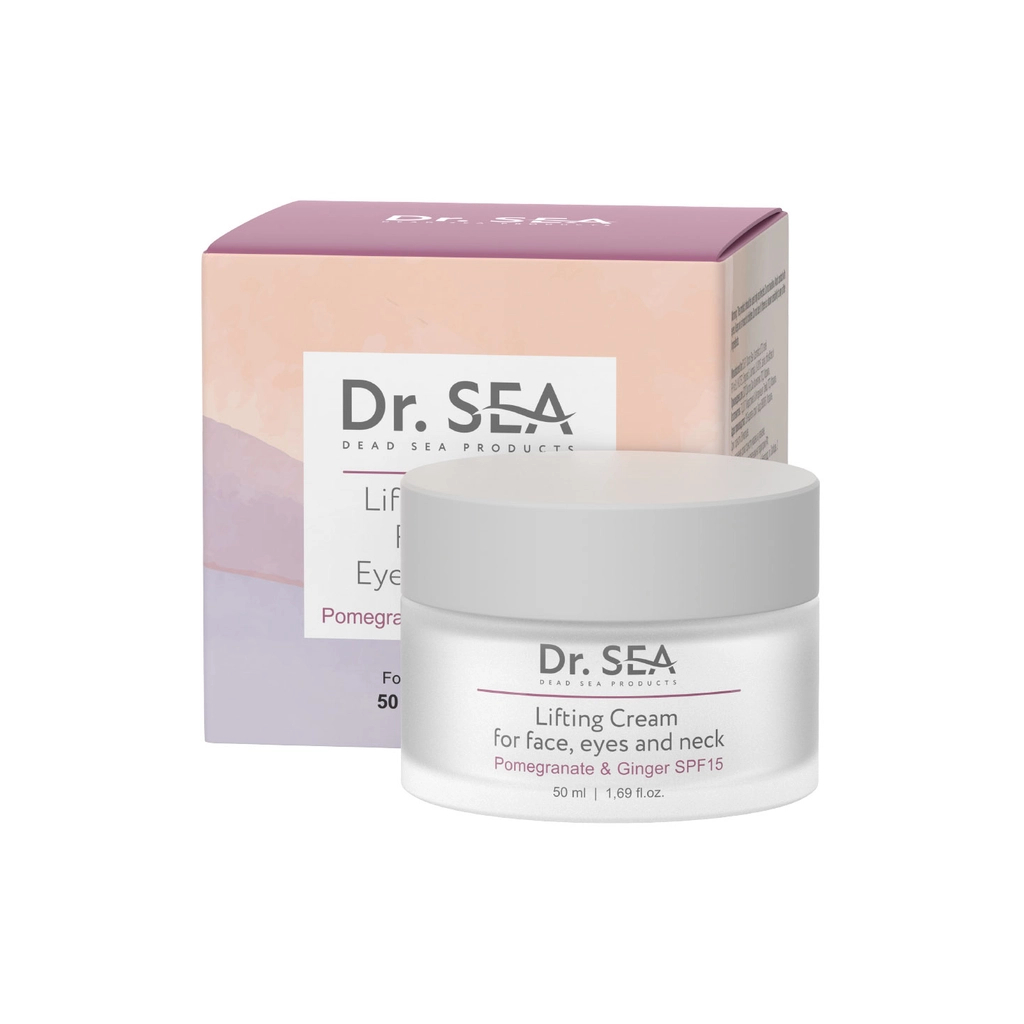 Крем для обличчя Dr. Sea Lifting Cream З екстрактами граната, імбиру з SPF15 50 мл (7293720020691)