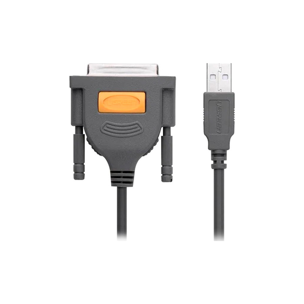 Кабель для принтера USB 2.0 to DB25 2.0m US167 black Ugreen (20224) Кабель для принтера USB 2.0 to DB25 2.0m US167 black Ugreen (20224)
