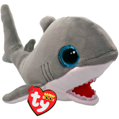 М'яка іграшка Ty Beanie Babies Сіра акула Finnegan 15 см (37376)