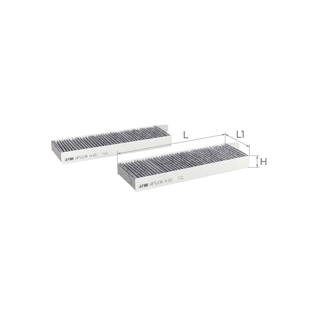 Фільтр салону ALPHA FILTER AF5104a-2