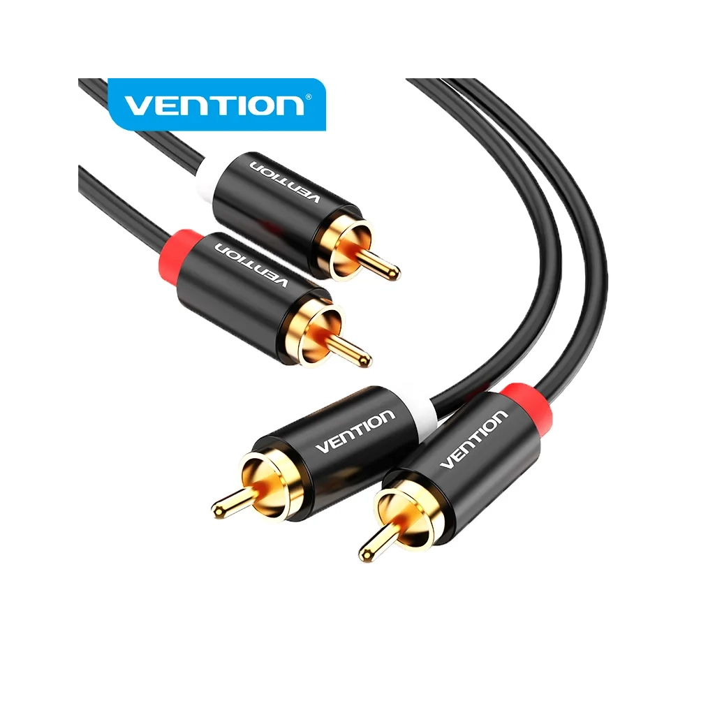 Кабель мультимедійний 2xRCA M to 2xRCA M 1.0m black Vention (VAB-R06-B100) Кабель мультимедійний 2xRCA M to 2xRCA M 1.0m black Vention (VAB-R06-B100)