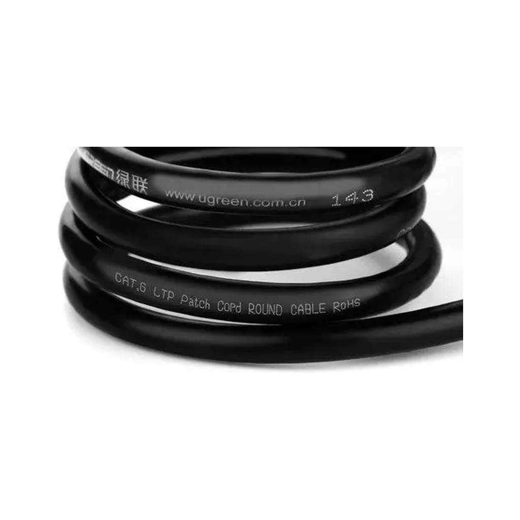 Патч-корд 3м F/UTP cat 6 RJ-45 Extension black Ugreen (U_11282) Патч-корд 3м F/UTP cat 6 RJ-45 Extension black Ugreen (U_11282)
