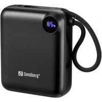 Батарея універсальна Sandberg 10000mAh PD/3.1/20W, QC/3.0, USB-C In/Out, with 2 cables USB-C (421-26)