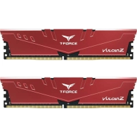 Модуль пам'яті для комп'ютера DDR4 16GB (2x8GB) 2666 MHz T-Force Vulcan Z Red Team (TLZRD416G2666C18H01)