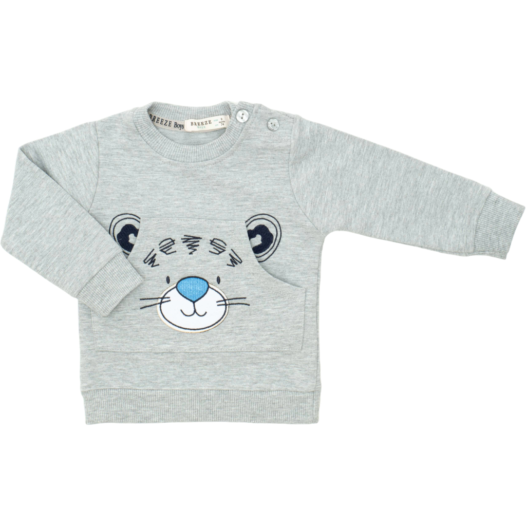 Спортивний костюм дитячий Breeze з тигриком (22128-92B-gray)