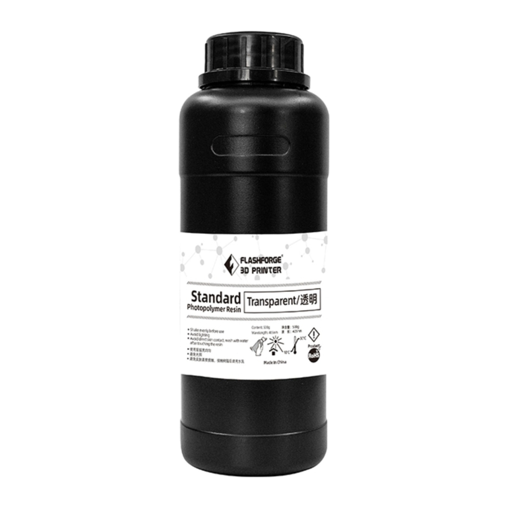 Фотополімерна смола Flashforge Resin Standart UV/LCD Transparent 0,5kg (20001867001)