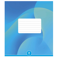 Notebook Schoolboy Self-colored gradient 12 sheets cell (012-3654K)