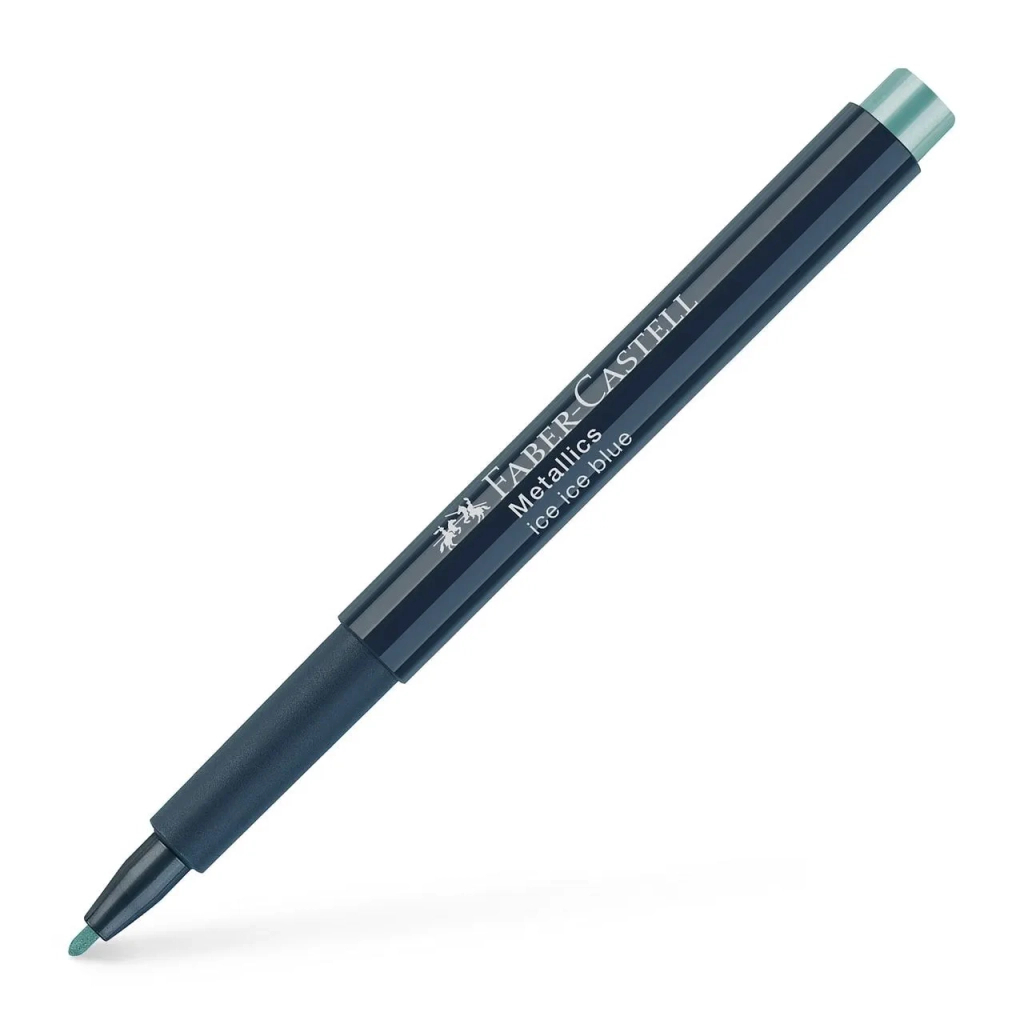 Маркер Faber-Castell металік для декору Metallics Marker Ice ice blue, M (1,5 мм), колір блакитний (30350)
