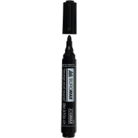 Marker Buromax Permanent JOBMAX, round tip, black 2-4 mm (BM.8703-01)