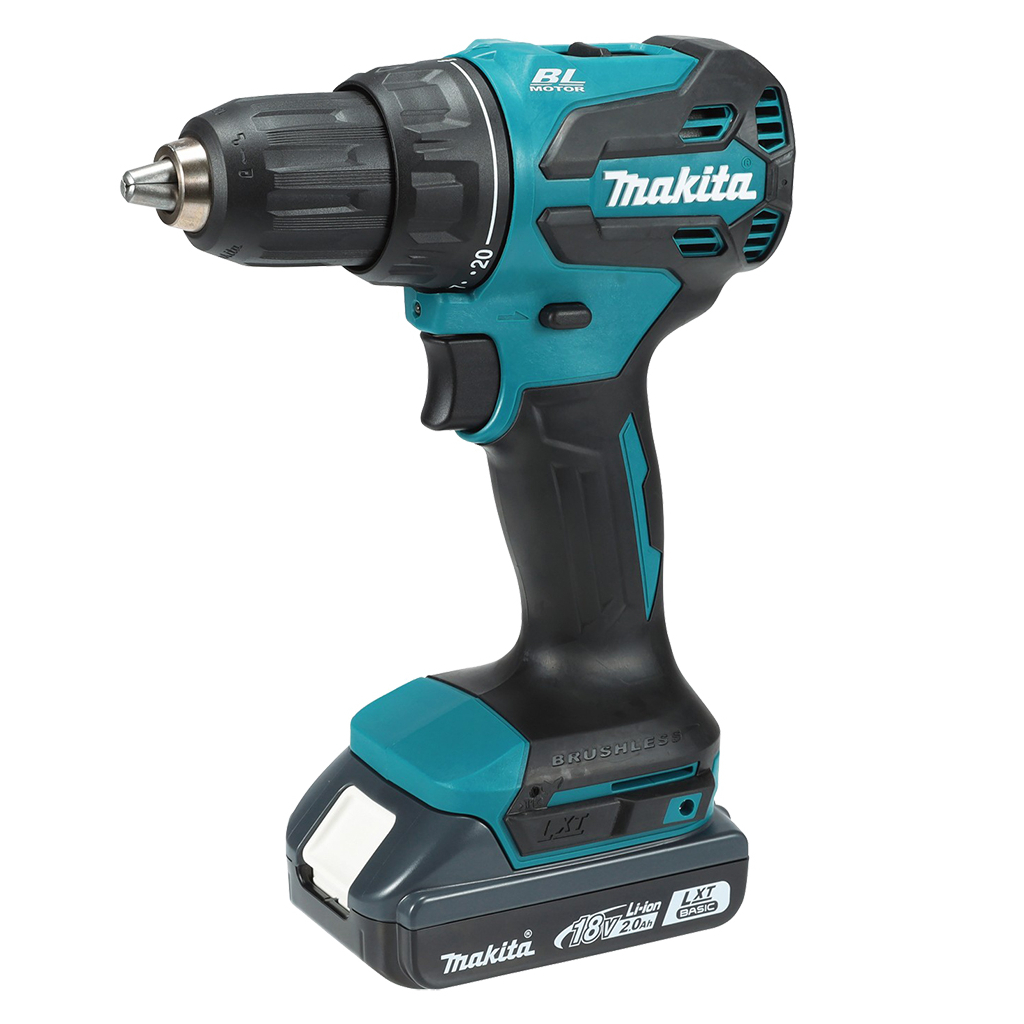 Шуруповерт Makita DDF490WV, 18V, АКБ 1x2Ah, 27·65Нм, 0-500·0-1900об/хв, кейс, 1.4кг (DDF490WV)