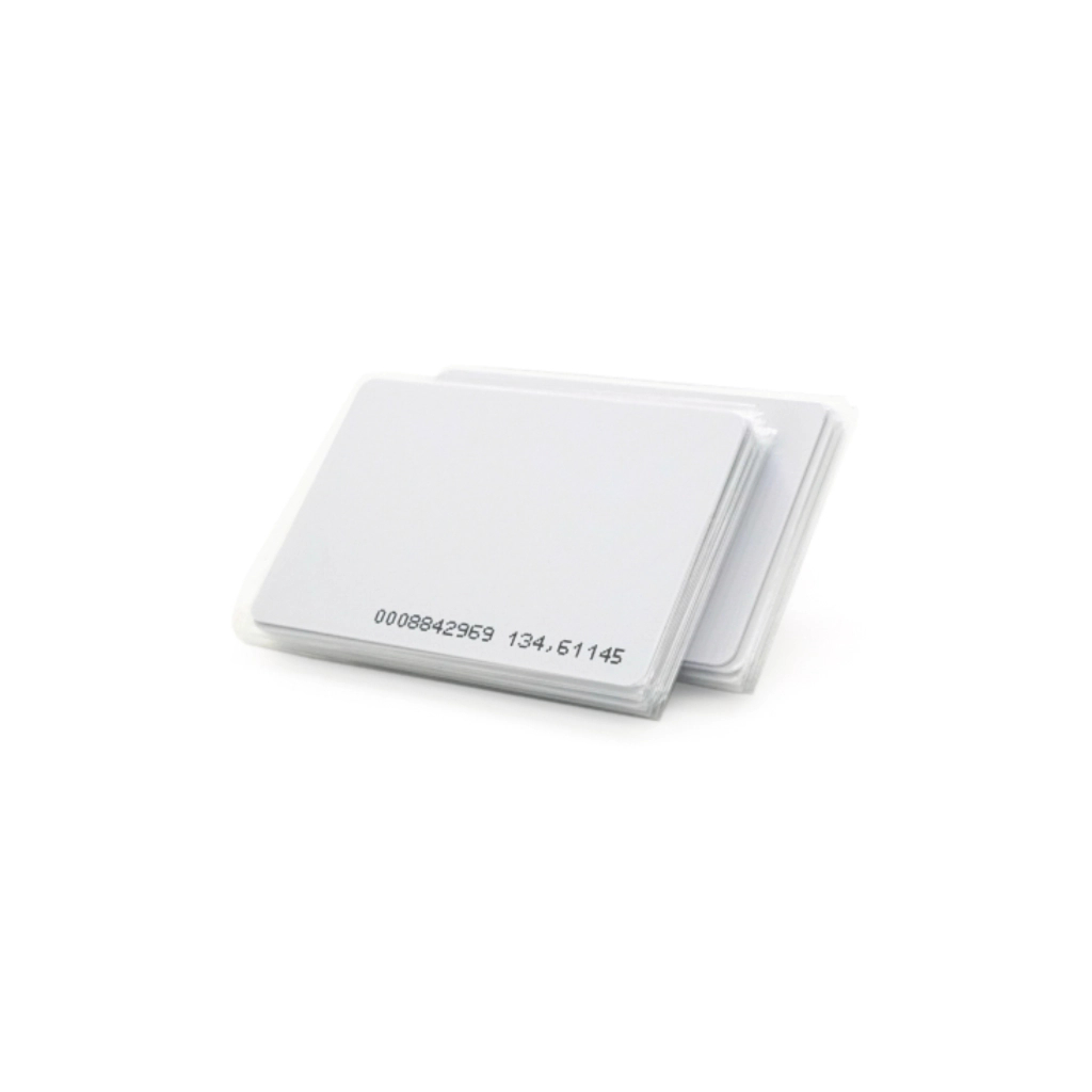 Безконтактна картка Voltronic 125кГц, TK4100, 1.6мм, для перезапису, біла, з прорізом, 20шт. (YT33343)